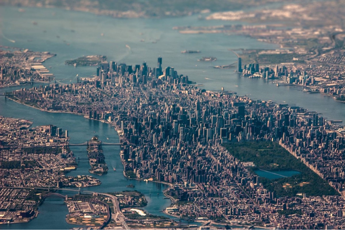 new york from the air.
